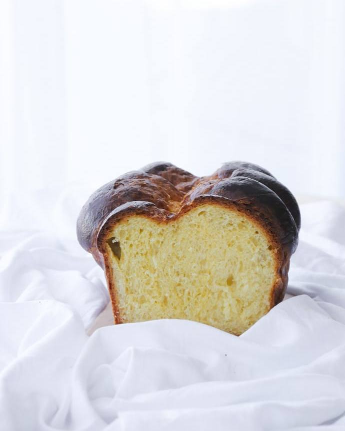 Brioche maison tranchée