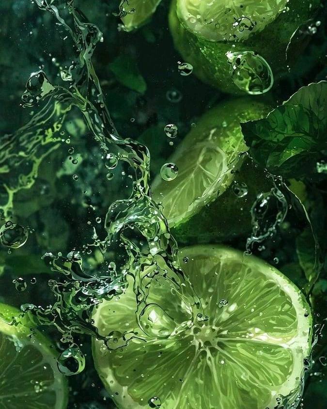 Eau infusée aux citrons verts